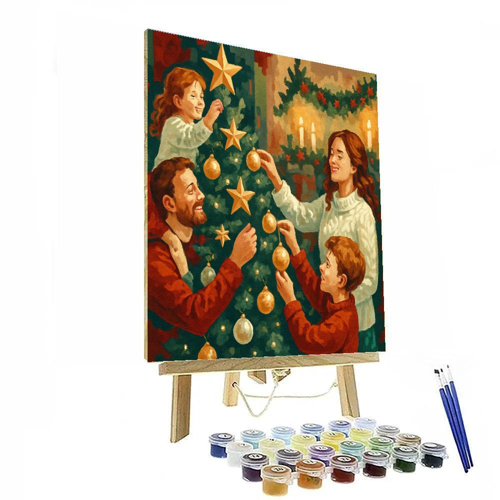 Twinkling Tree Tradition Numbered painting kits