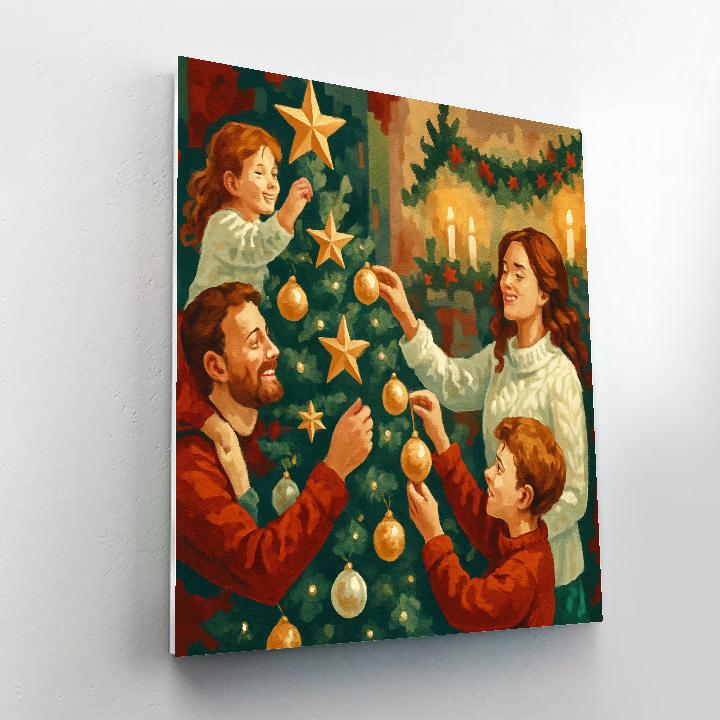 Twinkling Tree Tradition Numbered painting kits