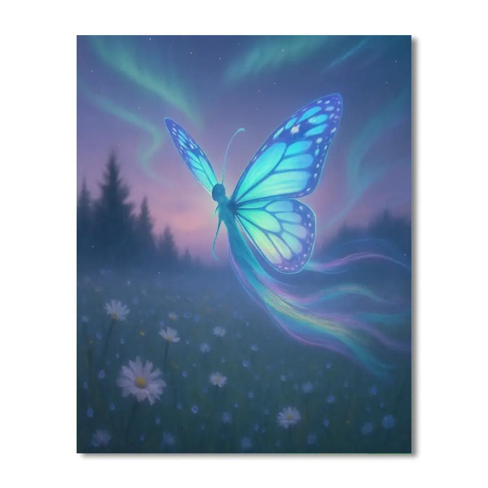 Butterfly Aurora Drift Painting by numbers kit