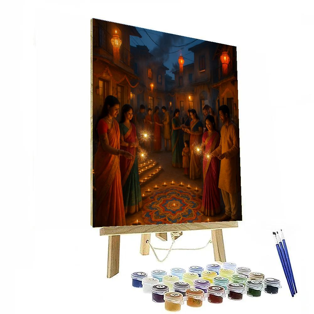 Diwali Festival Of Lights Celebration paint by numbers