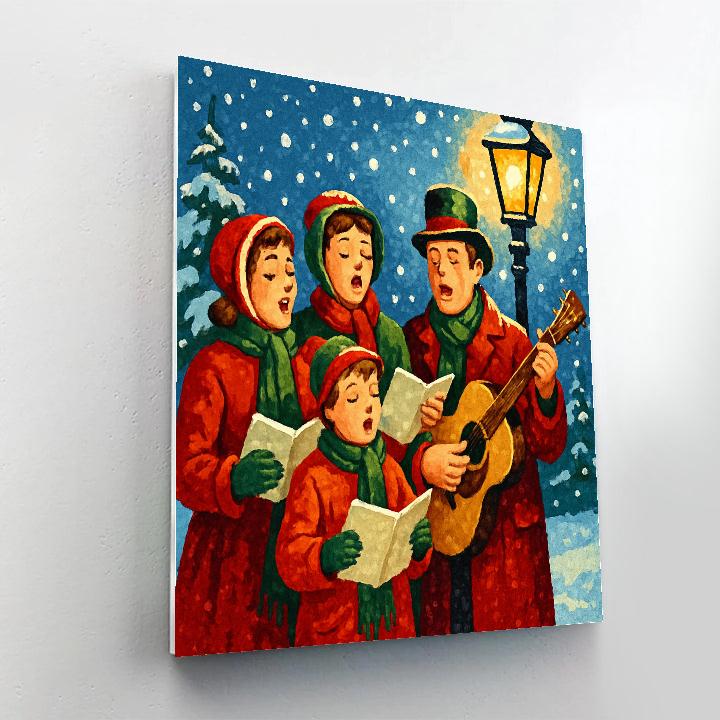 Glistening Snowfall Symphony Paint by numbers kits