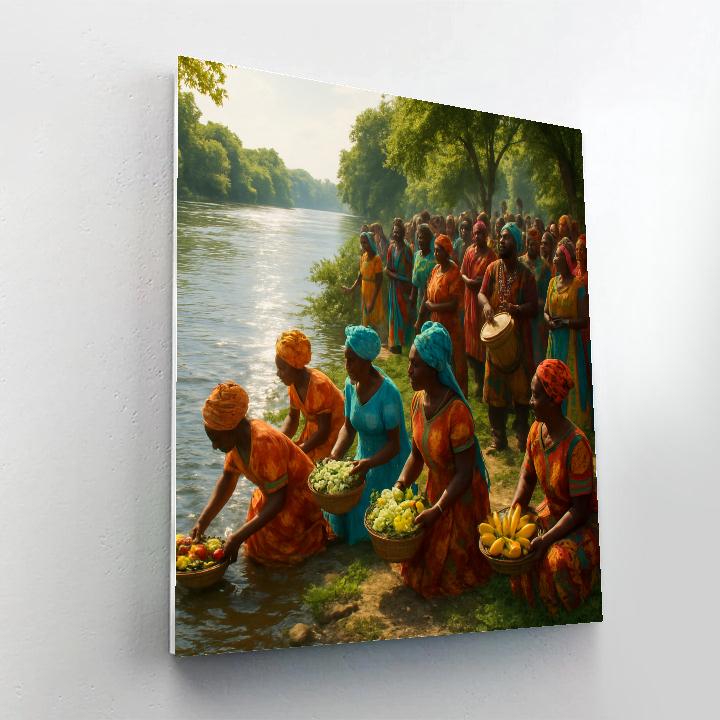 Odunde Festival River Blessing Paint by numbers kits