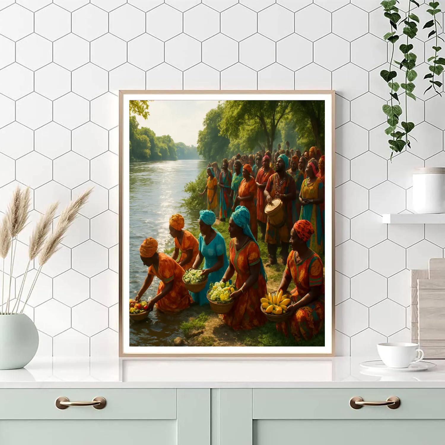 Odunde Festival River Blessing Paint by numbers kits