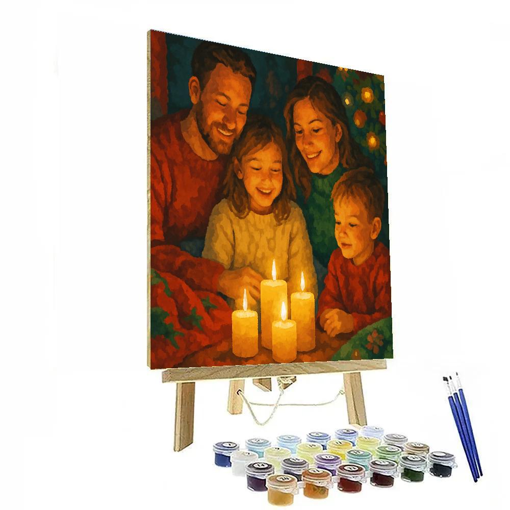 Candlelight Cozy Moments Painting by numbers kit