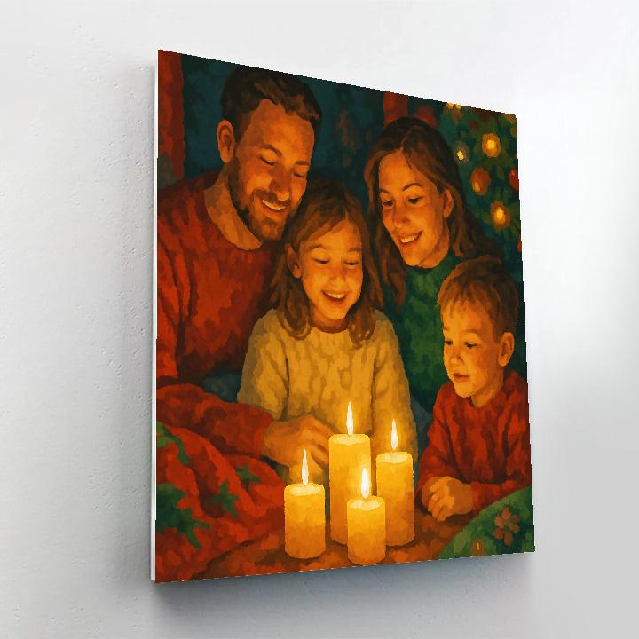 Candlelight Cozy Moments Painting by numbers kit