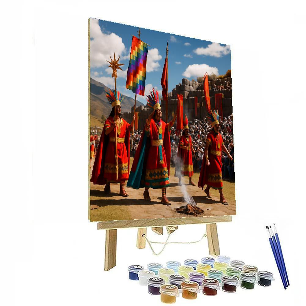 Inti Raymi Incan Sun Festival In Cusco paint by number