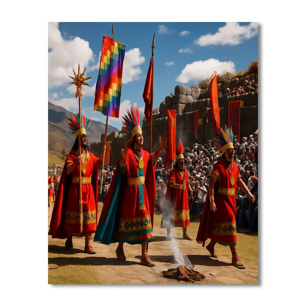 Inti Raymi Incan Sun Festival In Cusco paint by number