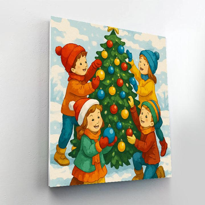 Festive Ornament Assembly Paint by numbers kits