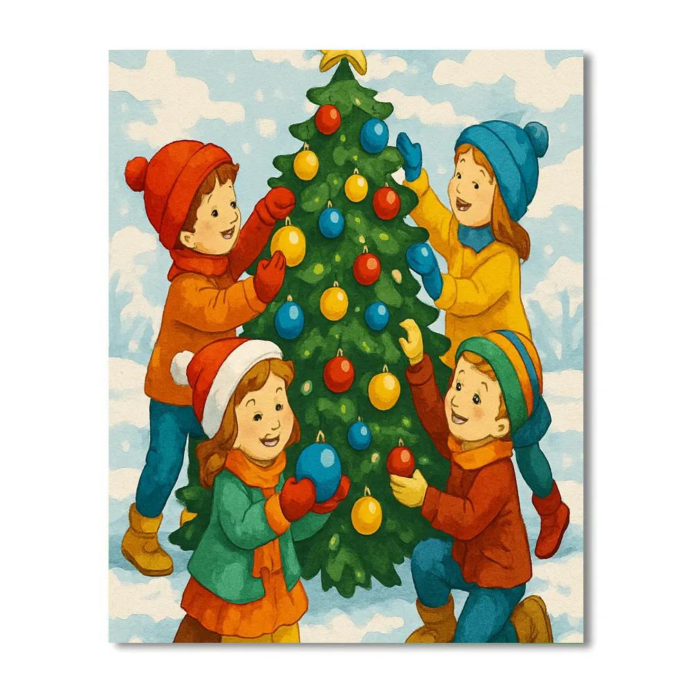 Festive Ornament Assembly Paint by numbers kits