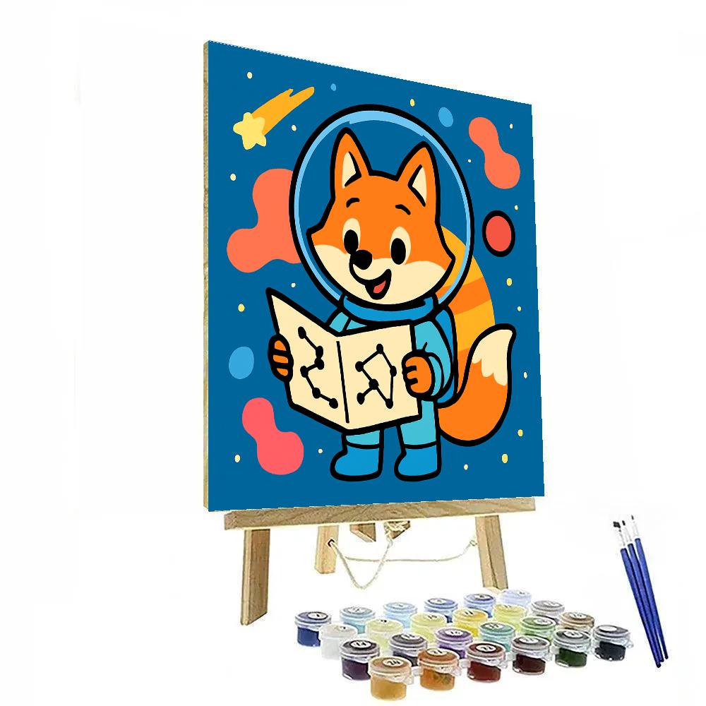 Nebula Explorer Fox Number painting