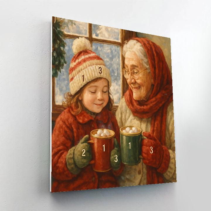 Hot Cocoa Chorus Paint by numbers art
