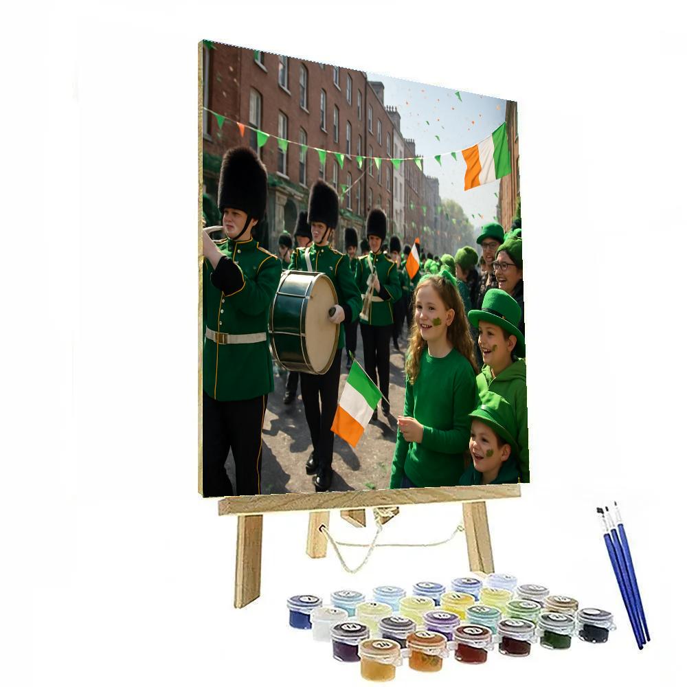 St. Patrick Parade In Dublin Numbered painting kits