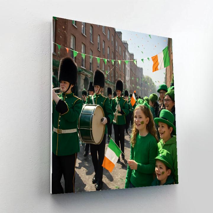 St. Patrick Parade In Dublin Numbered painting kits