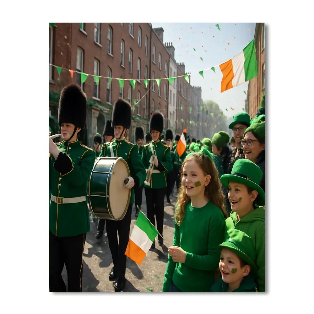 St. Patrick Parade In Dublin Numbered painting kits
