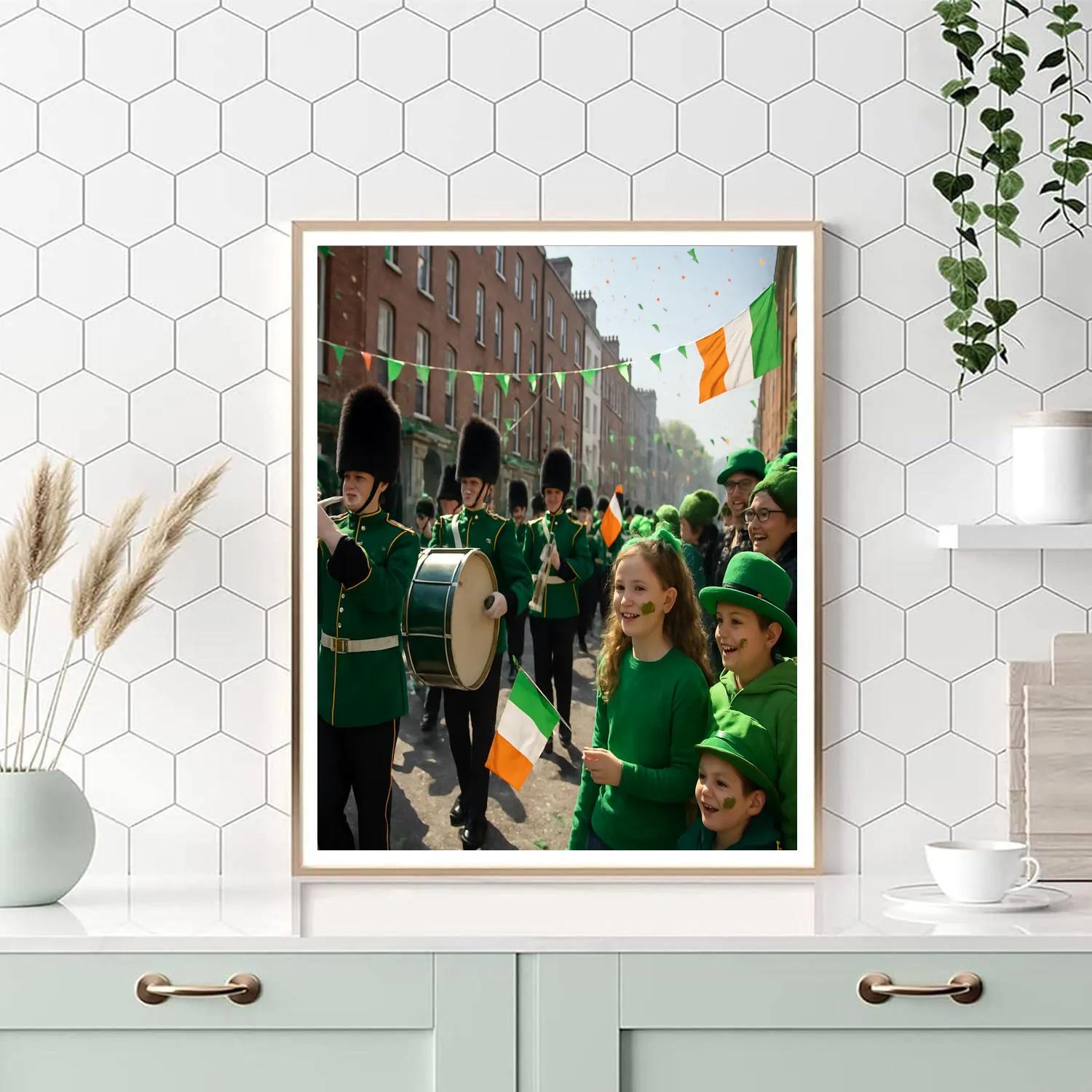 St. Patrick Parade In Dublin Numbered painting kits