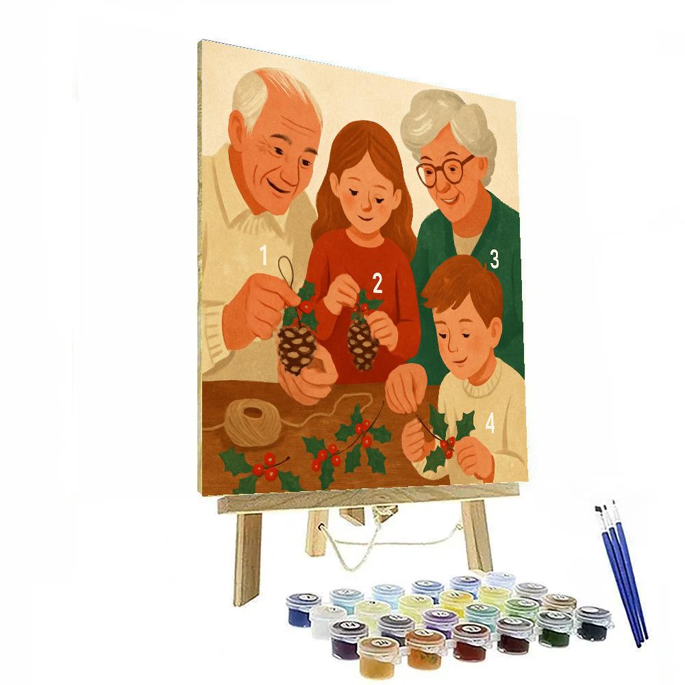 Pinecone Stories paint by numbers