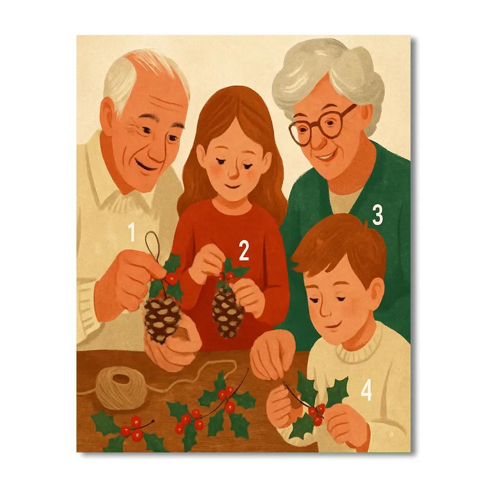 Pinecone Stories paint by numbers