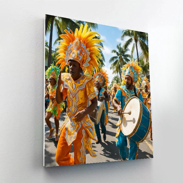Junkanoo Street Parade Nassau Numbered painting kits
