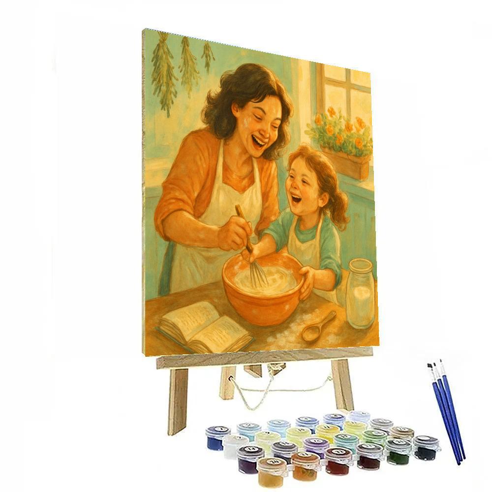 Cooking Together Breakfast Joy DIY paint by numbers