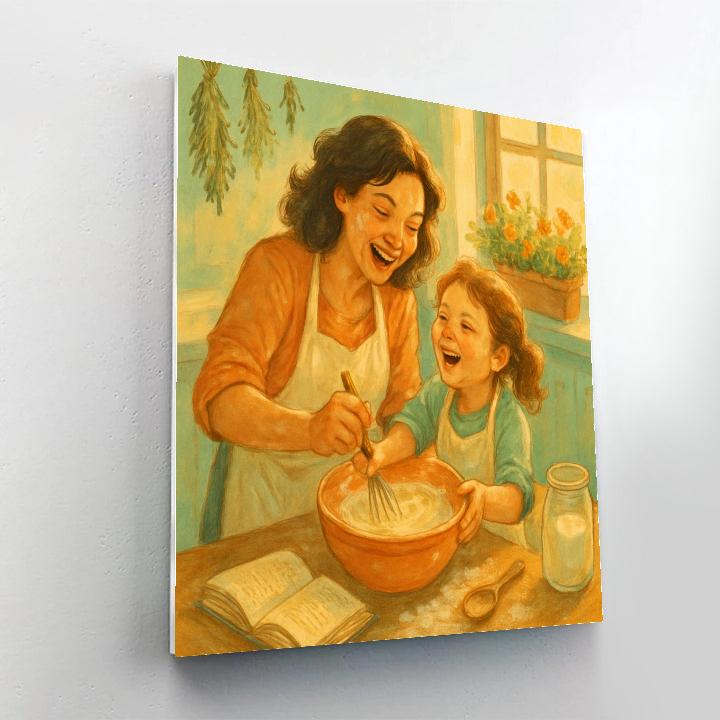 Cooking Together Breakfast Joy DIY paint by numbers