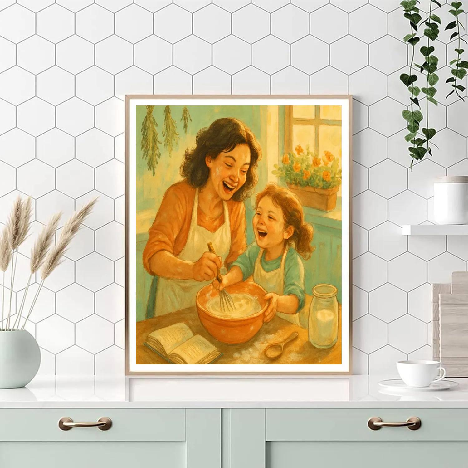 Cooking Together Breakfast Joy DIY paint by numbers