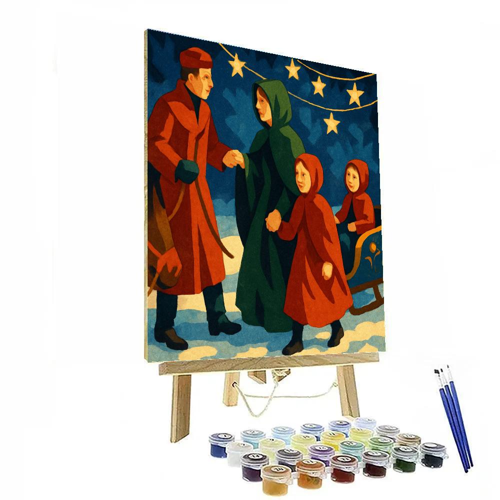 Starlit Sleigh Stop paint by number