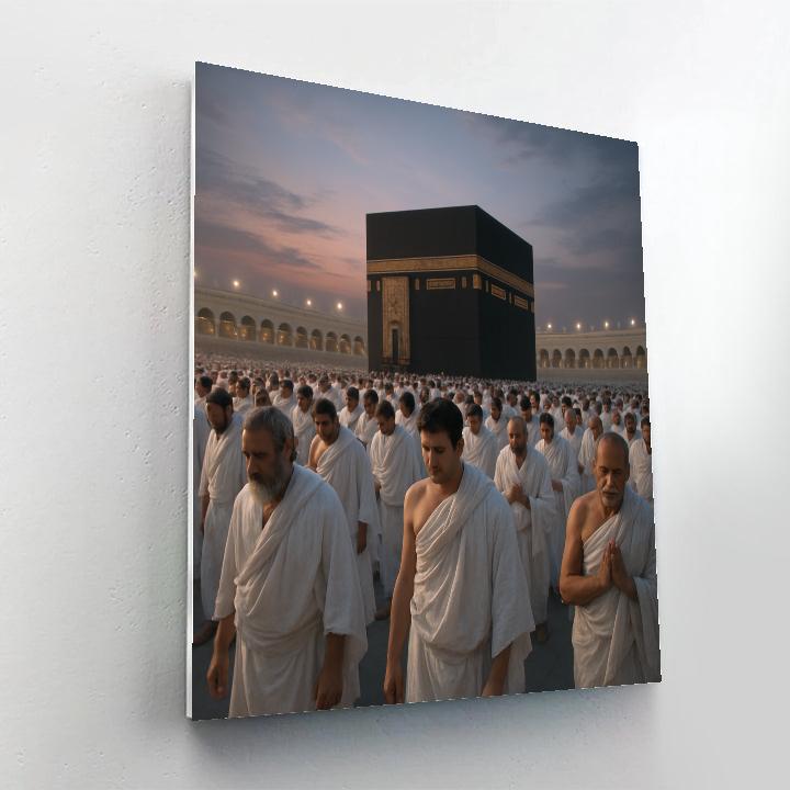 Hajj Pilgrim Gathering painting number kit