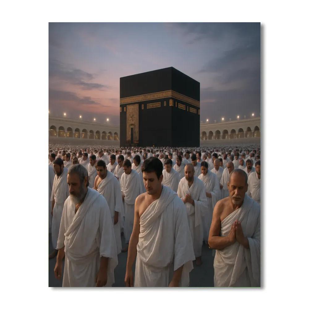 Hajj Pilgrim Gathering painting number kit
