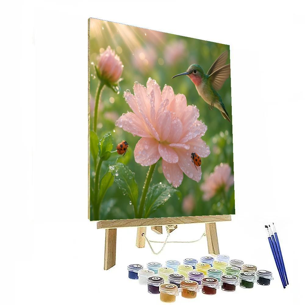 Flower Morning Dew Chorus Painting by numbers kit
