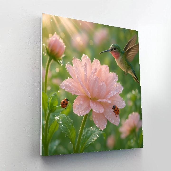 Flower Morning Dew Chorus Painting by numbers kit