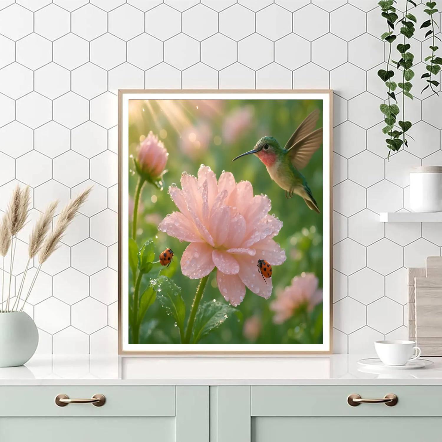 Flower Morning Dew Chorus Painting by numbers kit