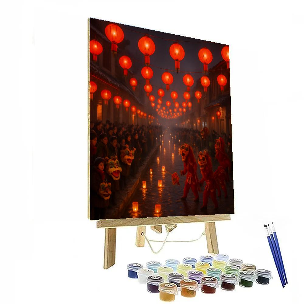 Chinese New Year Lantern Festival Numbered painting kits