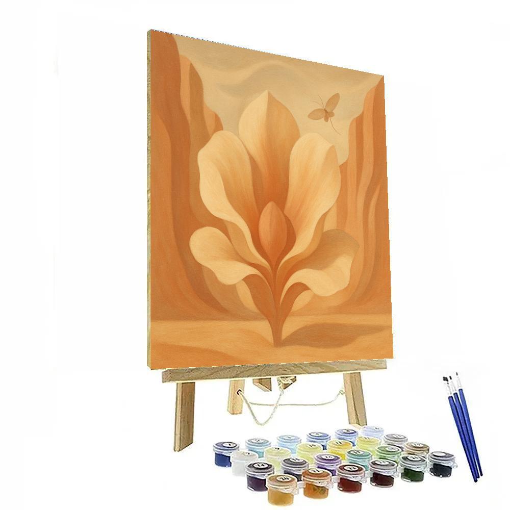 Georgia OKeeffe Desert Bloom Reverie paint by color