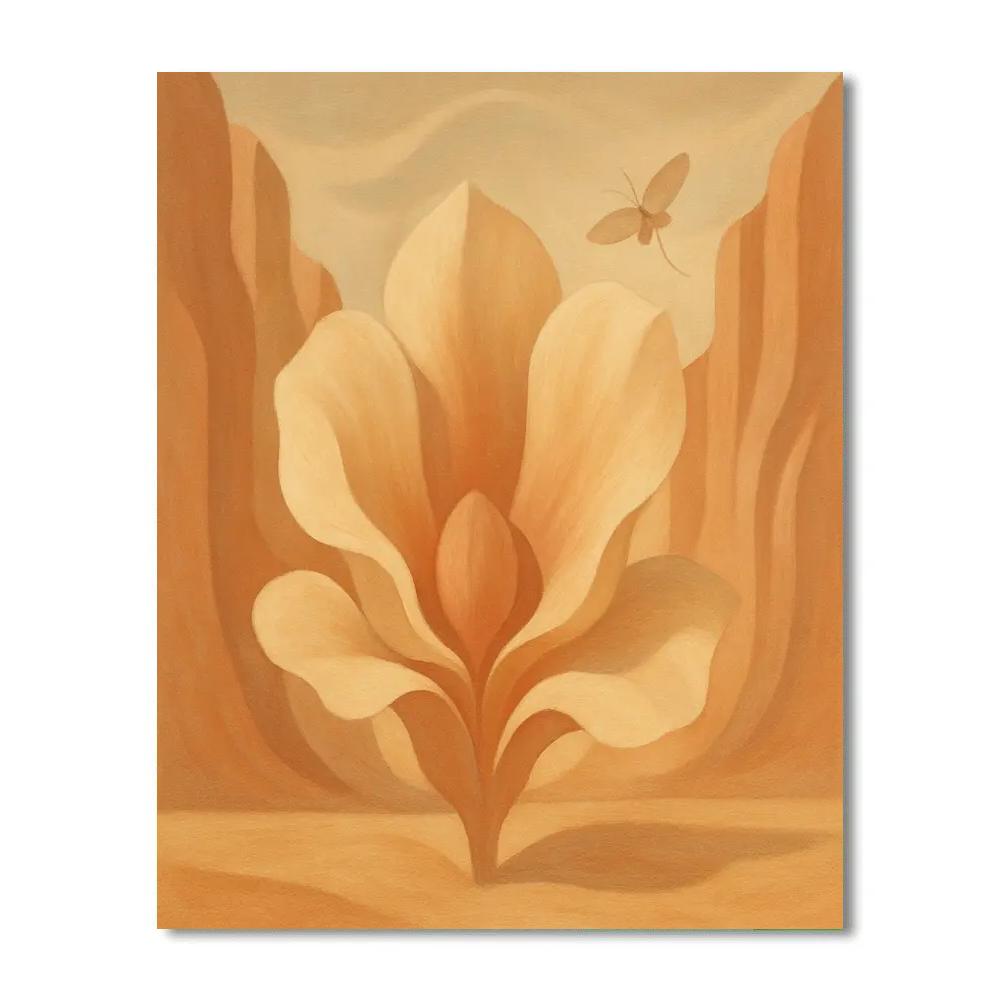Georgia OKeeffe Desert Bloom Reverie paint by color