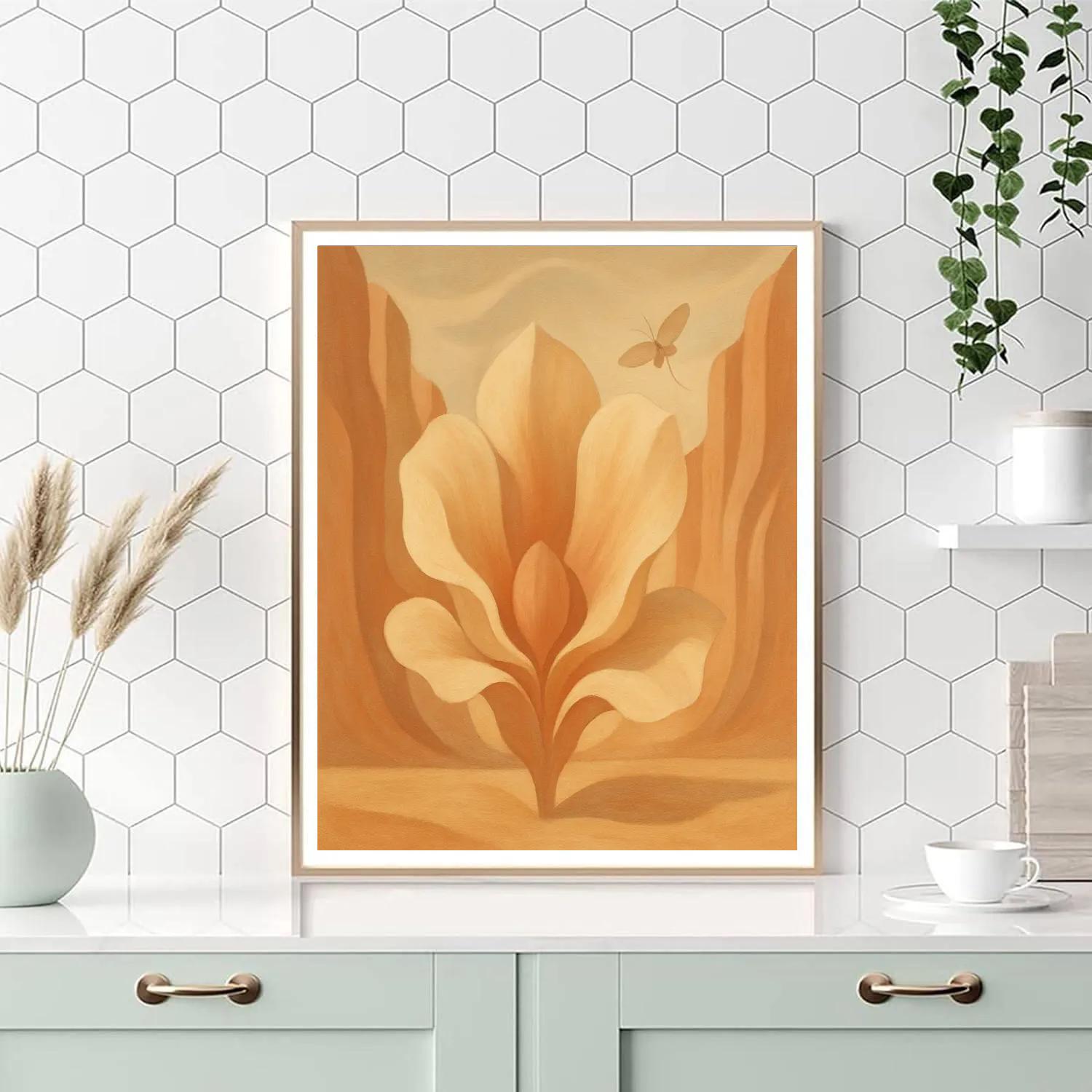 Georgia OKeeffe Desert Bloom Reverie paint by color