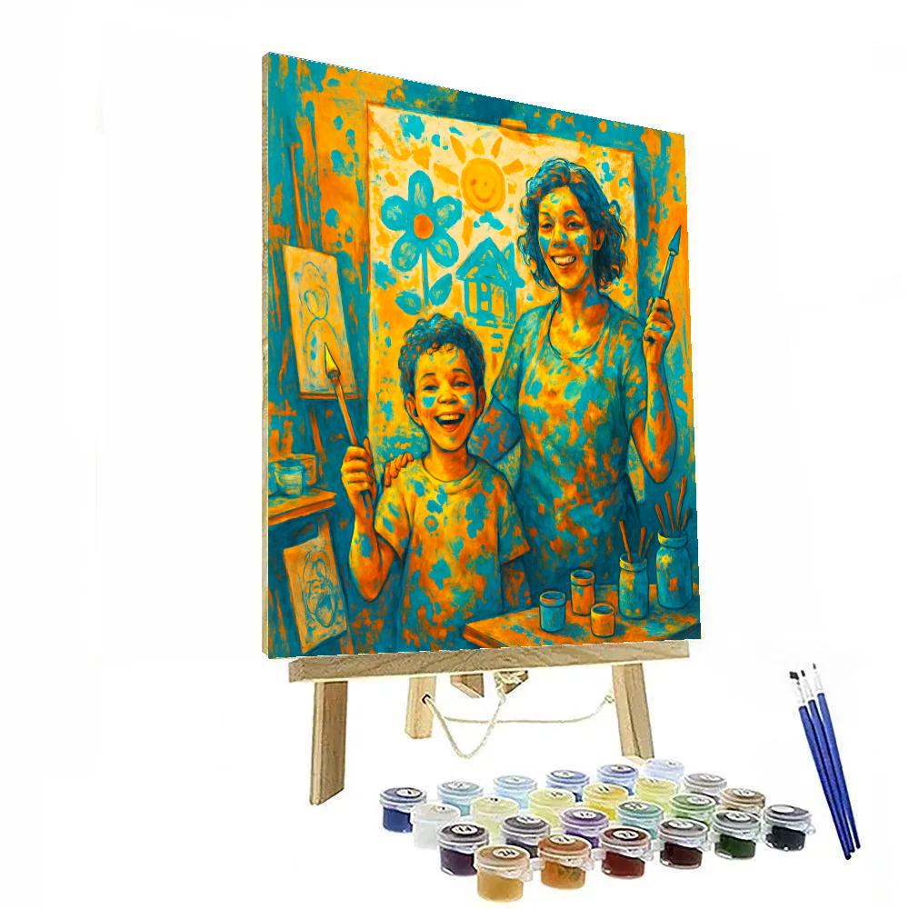 Art Studio Mess And Masterpieces DIY paint by numbers