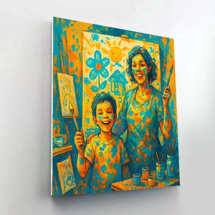 Art Studio Mess And Masterpieces DIY paint by numbers