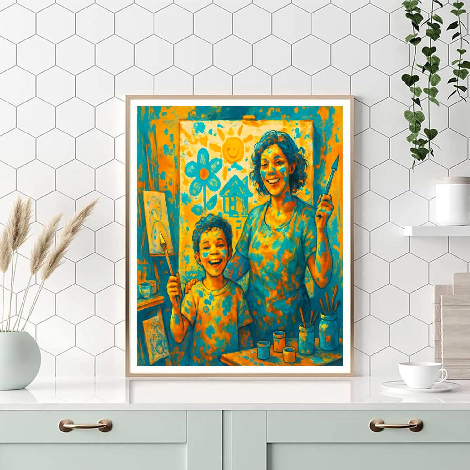 Art Studio Mess And Masterpieces DIY paint by numbers