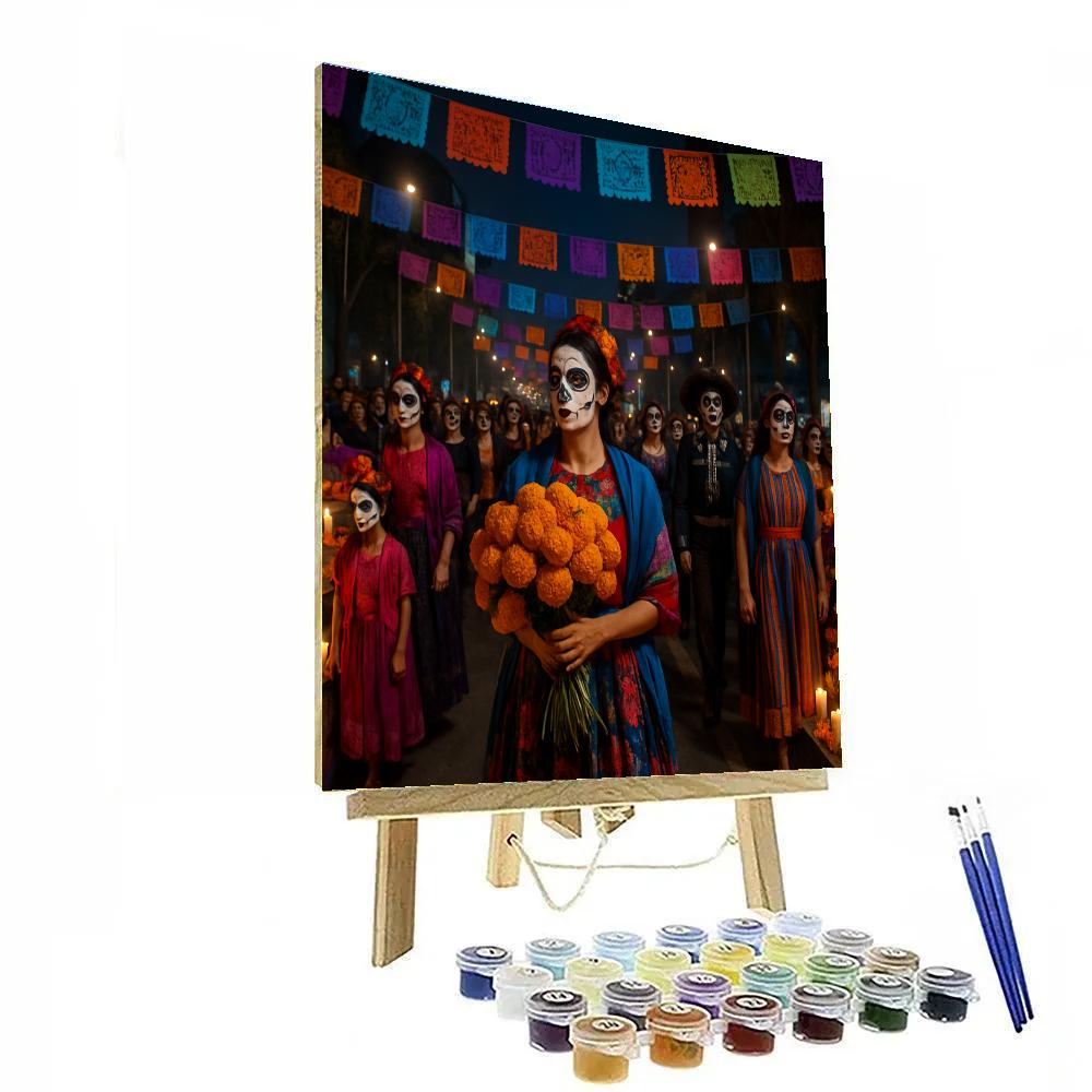 Day Of The Dead Procession In Mexico City Paint by numbers art