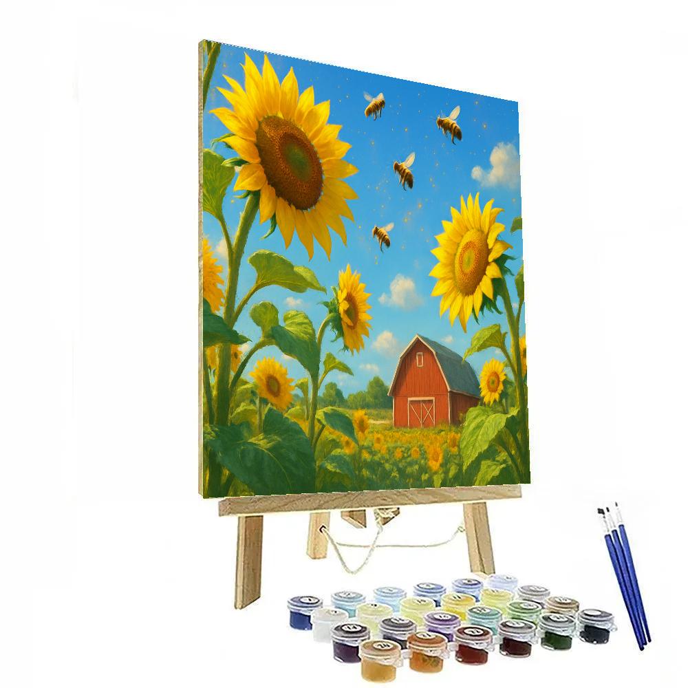Sunflower Noon Over Barn Ridge DIY paint by numbers