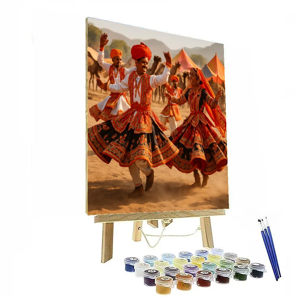 Pushkar Camel Festival Dance Performance Numbered painting kits