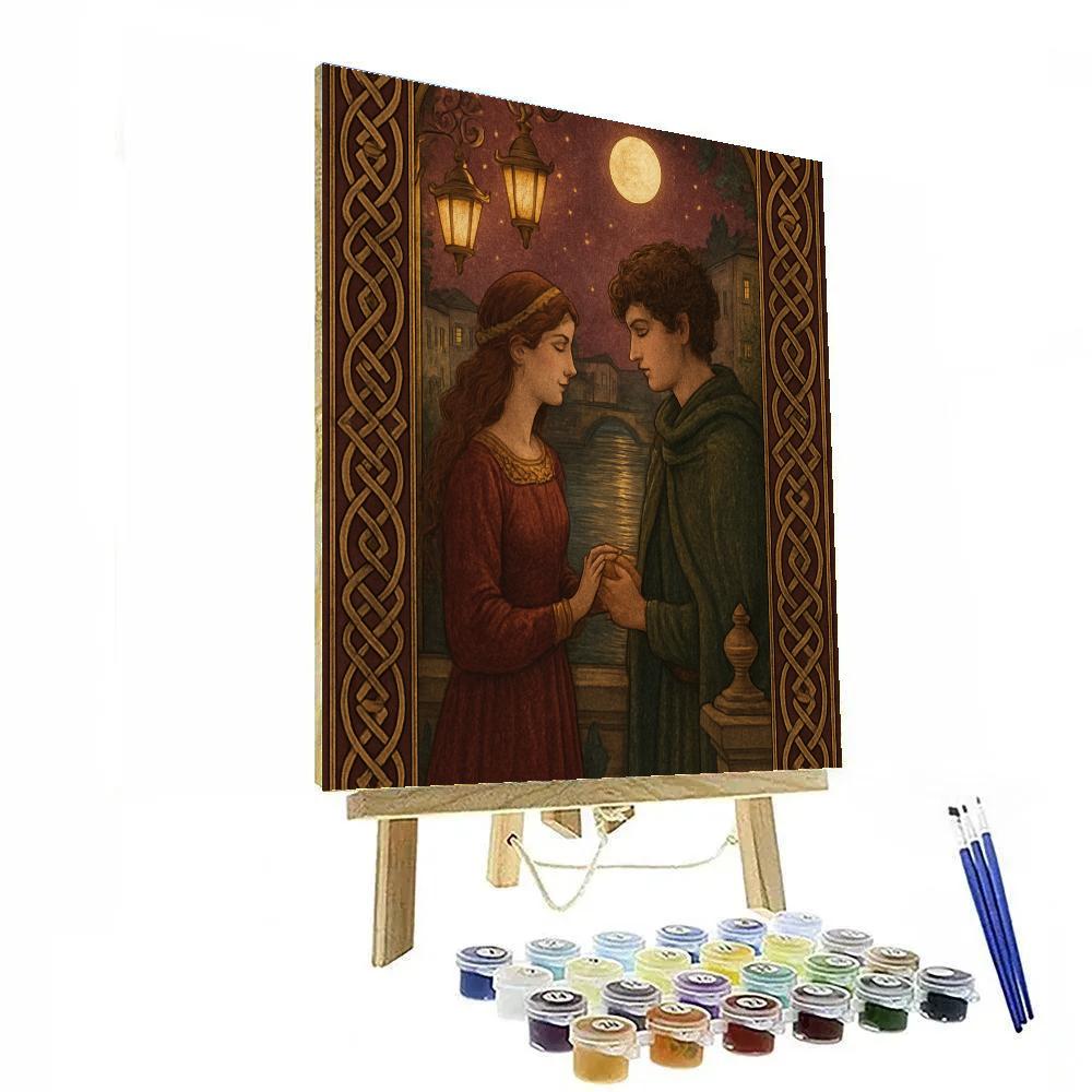 Gustav Golden Mosaic Night paint by number