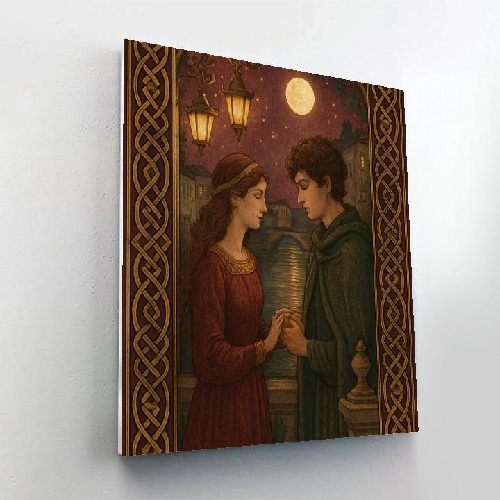 Gustav Golden Mosaic Night paint by number