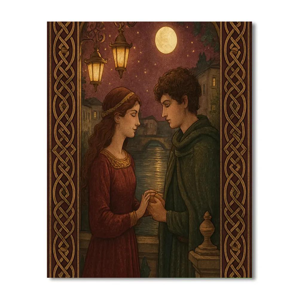 Gustav Golden Mosaic Night paint by number