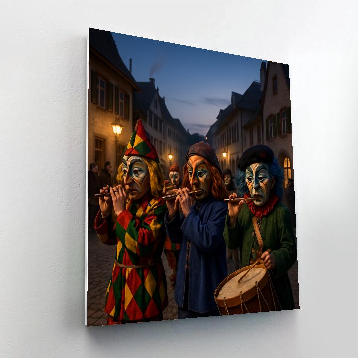 Basel Fasnacht Parade Switzerland painting number kit