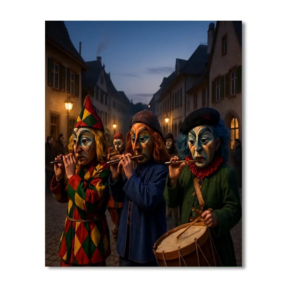 Basel Fasnacht Parade Switzerland painting number kit