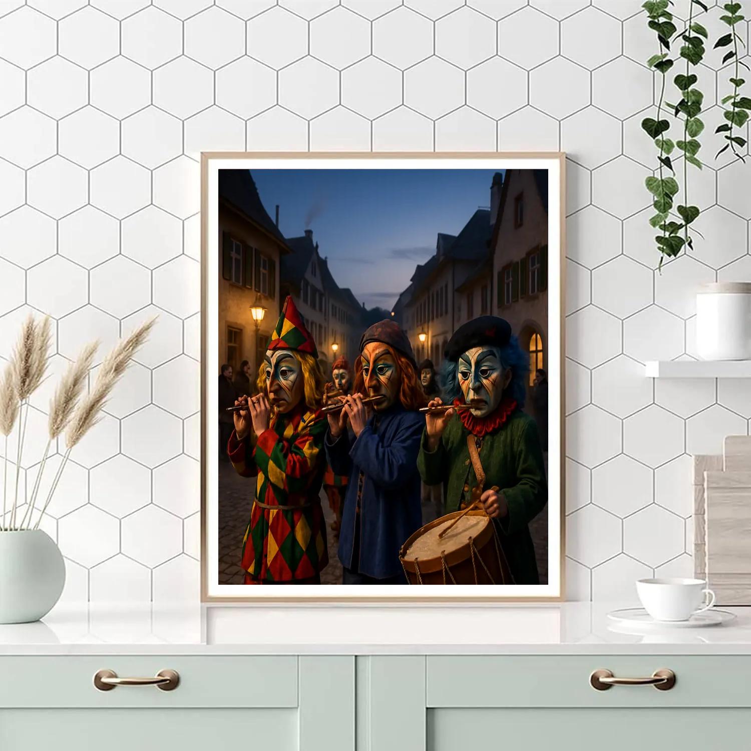 Basel Fasnacht Parade Switzerland painting number kit