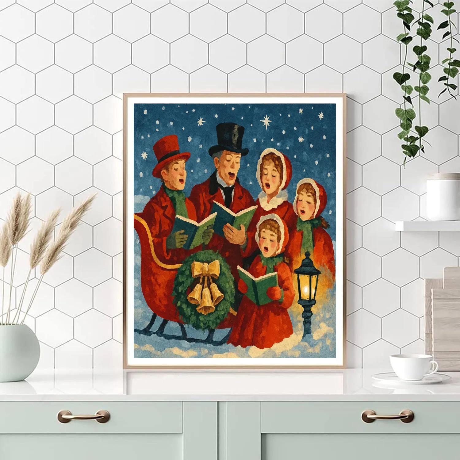 Starlit Sleigh Serenade DIY paint by numbers