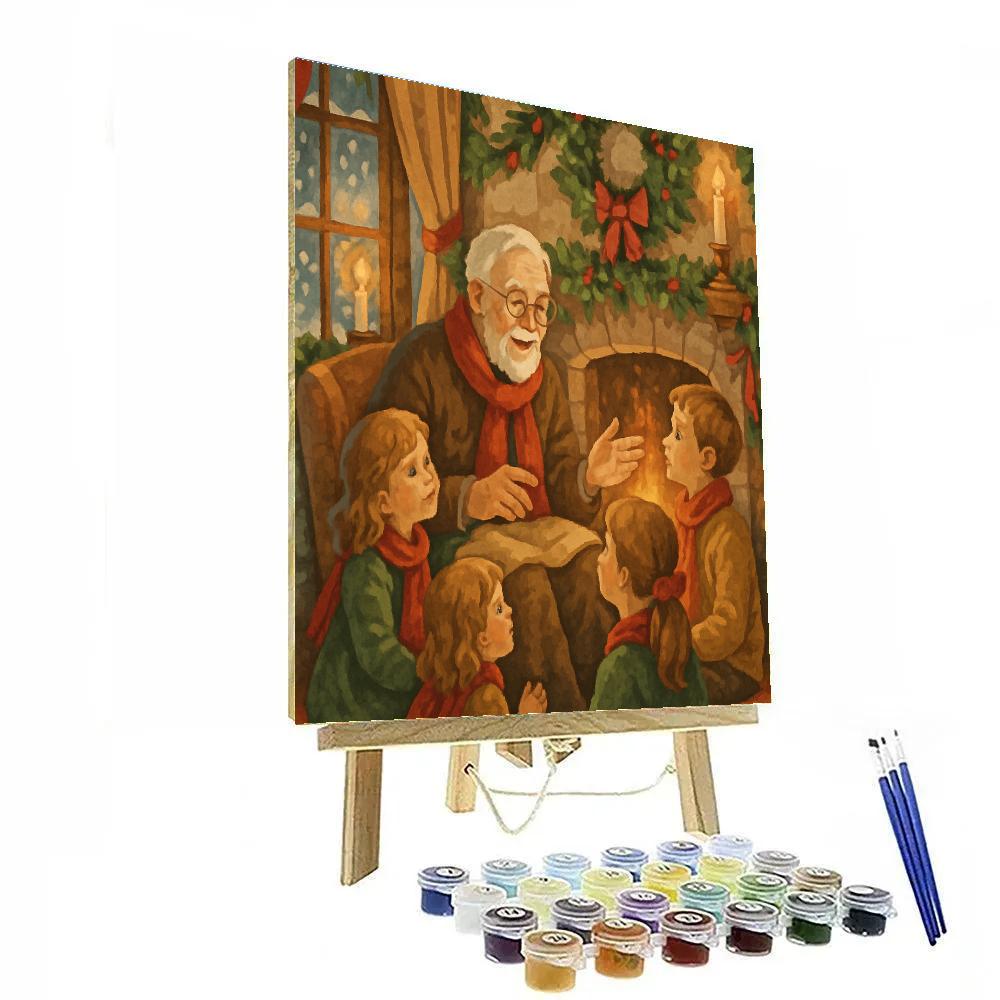 Holiday Hearthside Stories Numbered painting kits