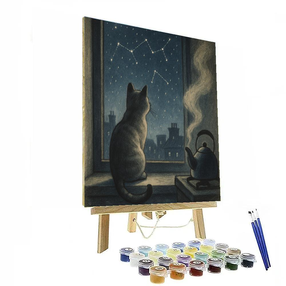 Cat Moonwindow Whisker Tales Paint by numbers art